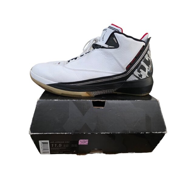 Nike Air Jordan XX2 315299-161 White Varsity Red Black 11.5